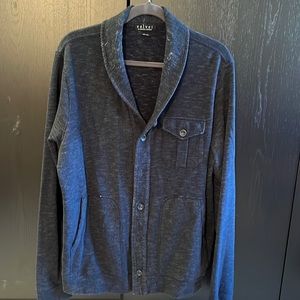 Mens Velvet By Graham & Spencer Blue CardiganSize XL